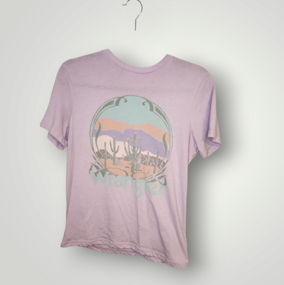 Wrangler Purple Graphic T-Shirt size S cactus Wrangler purple t-shirt - Picture 1 of 10